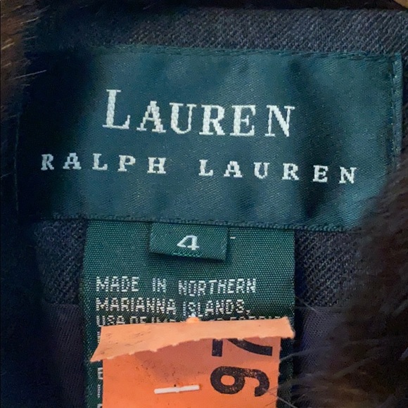 Size 4 Lauren Ralph Lauren Blazer w/Faux Fur - Picture 2 of 6
